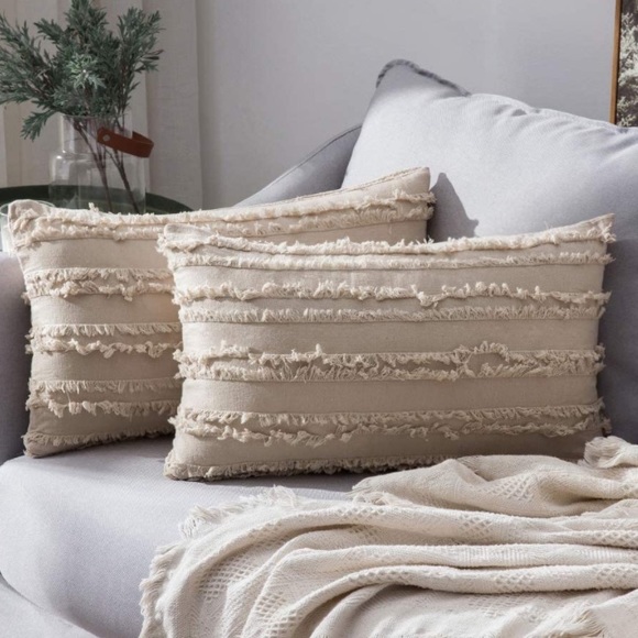 Lumbar Pillow Cover Farmhouse Decor Pillows Farmhouse Navy Blue